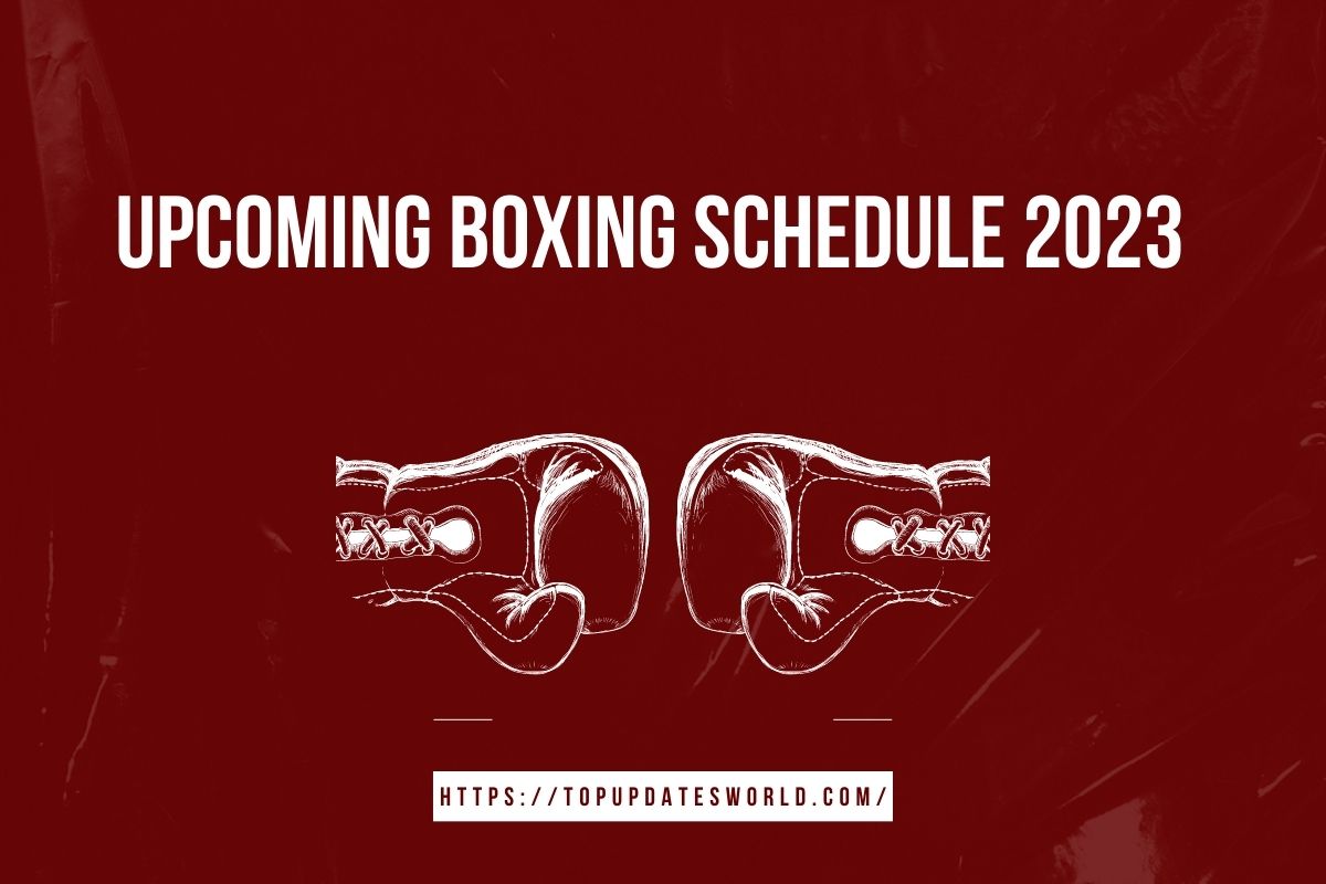 Boxing Schedule 2023 List Of Major Boxing PPV Fights