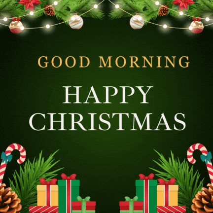 Good Morning Happy Christmas GIF