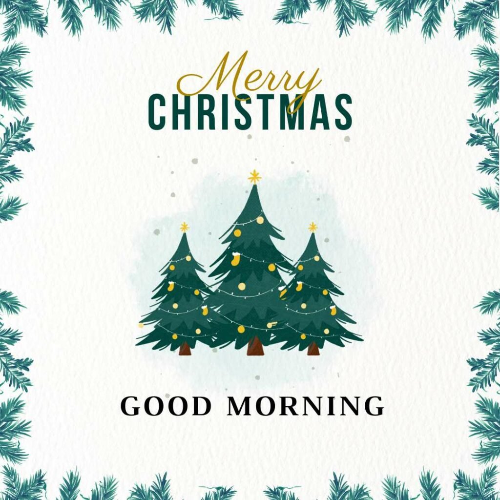 Merry Christmas Good Morning Images
